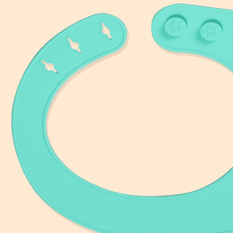 Yếm Ăn Silicone Mềm Có Túi In Họa Tiết Hoạt Hình Cho Bé
