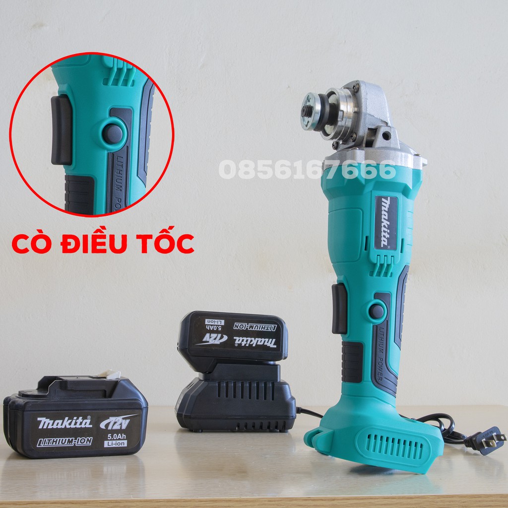 Máy Mài GÓc Dùng Pin MAKITA 72V Công tắc bóp - Không than - Máy cắt sắt