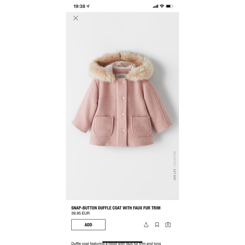 Áo dạ hồng cho bé