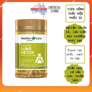 [Hàng chuẩn Úc] Viên uống thải độc phổi Úc – Healthy Care Original Lung Detox 180 VIÊN DATE 2023