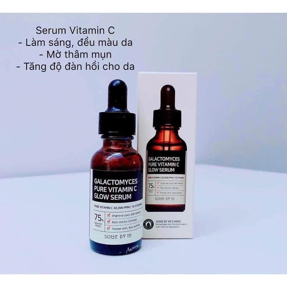 Tinh Chất Dưỡng Trắng Chống Lão Hóa Some By Mi Galactomyces Pure Vitamin C Glow Serum 30ml