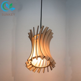 [Siêu Rẻ] Đèn Trang Trí Thả Trần Twist Kích Thước 25x17cm Chất Liệu Gỗ Plywood Cao Cấp - Bảo hành 1 năm