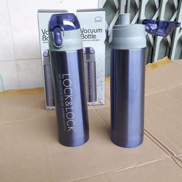 Bình giữ nhiệt Lock&amp;Lock tím 500ml