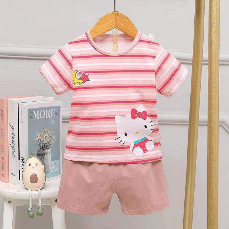 [6-25kg] Đồ bộ xuất hàn bé gái loại 1 | Quần áo cotton xuất hàn size nhí