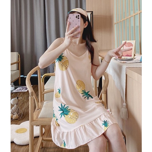 Váy ngủ, đầm mặc nhà hình dứa Vn19