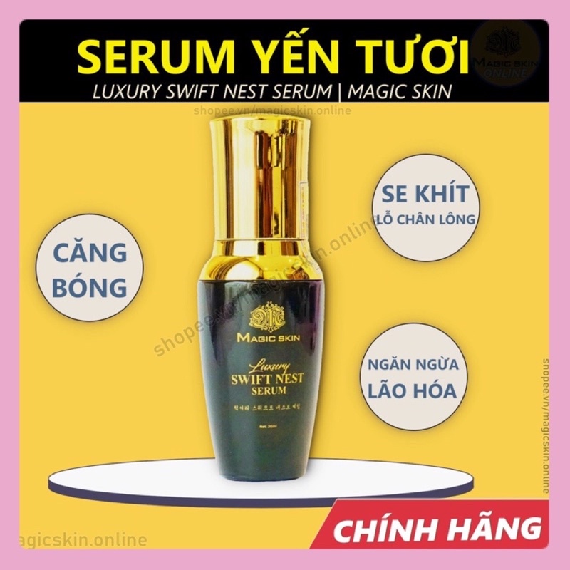 [Serrum Yến tươi-Hàng chính hàng-Giúp da căng bóng trắng mịn]