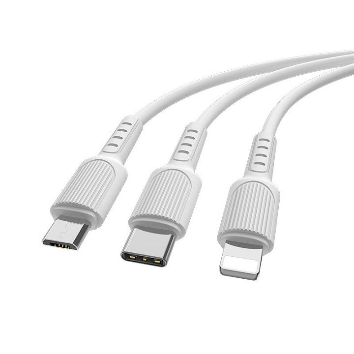 Cáp sạc BOROFONE BX16 3in1 (1m)