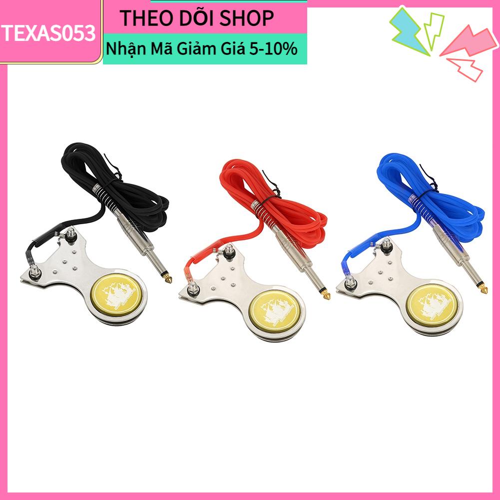 Texas053 Bàn đạp hình xăm Công tắc chống trượt cho máy Nguồn điện với Bộ dây nguồn