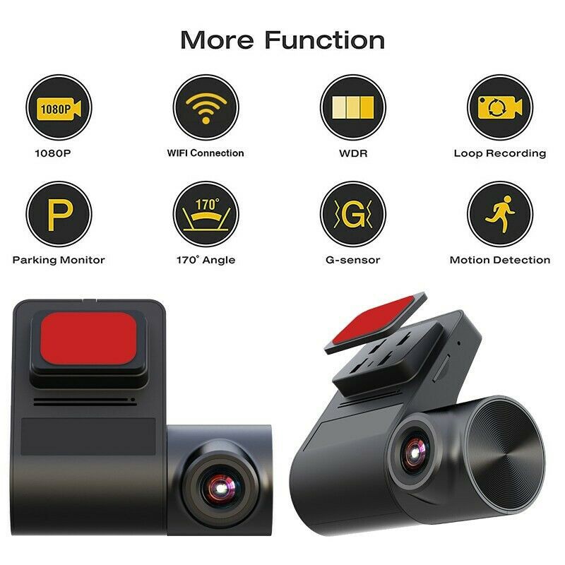 (Kèm Thẻ Nhớ) Camera Hành Trình Wifi V2 Độ Phân Giải 1080P Siêu Nét Cảnh Báo Sai Làn, Va Chạm