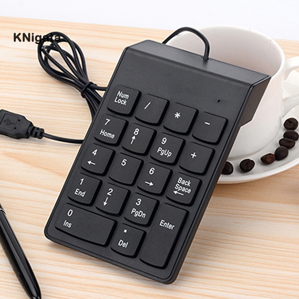 {HAM} 18 Keys Mini USB Wired Numeric Keypad Keyboard Numpad for PC Laptop Computer