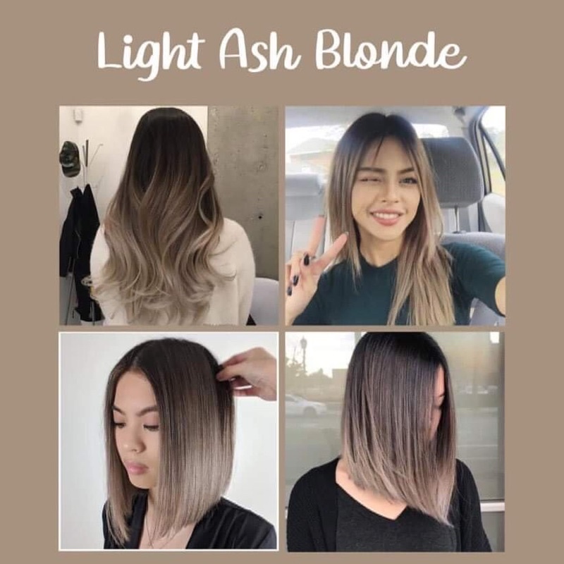 Thuốc Kem Nhuộm Tóc Màu Xám Khói Tự Nhuộm Tại Nhà 8.11 Light Ash Blonde Hair Color Dye