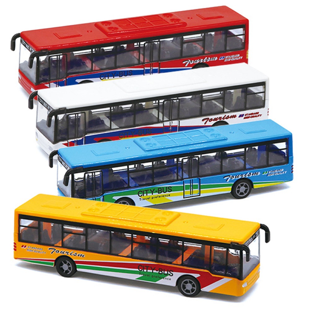 Mô Hình Buýt Mini Hợp Kim Trang Trí Bàn Việc