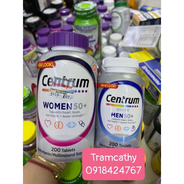 vitamin tổng hợp dành cho nữ trên 50 tuổi centrum multivitamin