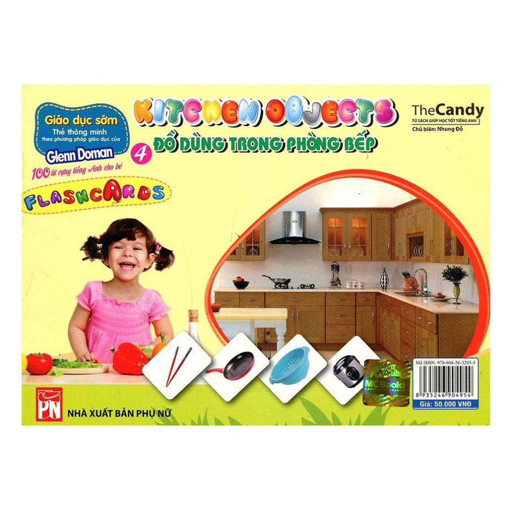 Combo 5 Chủ Đề Flashcard Dạy Trẻ Theo Phương Pháp Glenn Doman - Bé Làm Quen Với Các Loại Đồ Vật Trong Gia Đình