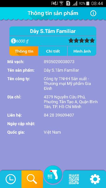 (Set 10 dây). Sữa tắm Familiar.