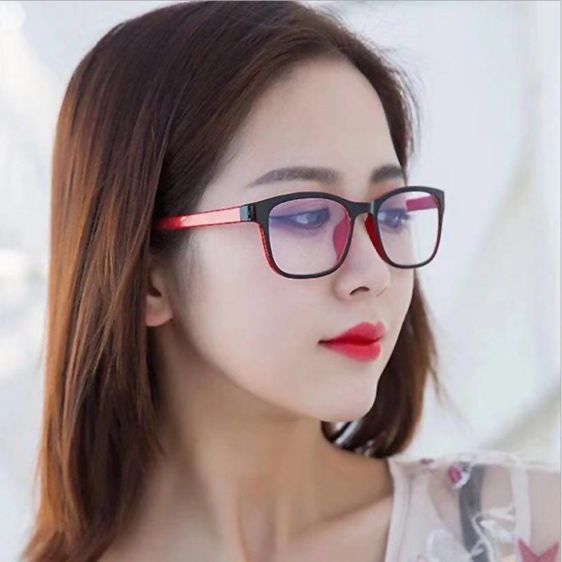 Gọng kính cận nam nữ nhựa dẻo siêu bền, dáng chữ nhật basic
