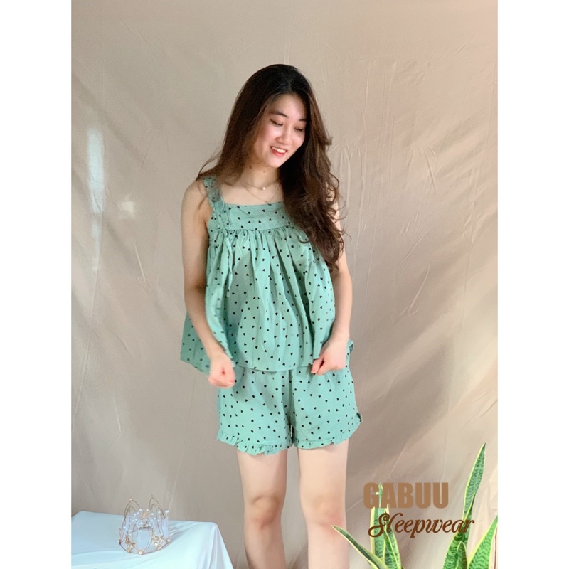 Set đũi hai dây bản to, bèo nhún dáng babydoll siêu xinh 🧡FREESHIP🧡 | BigBuy360 - bigbuy360.vn