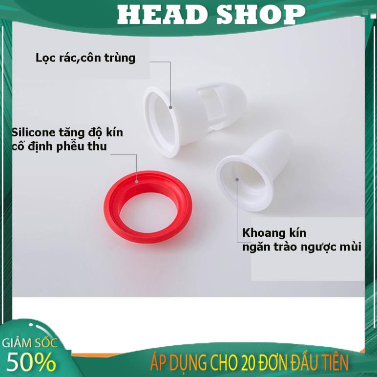 Ống Ngăn Mùi Thoát Sàn chống mùi hôi ngăn vi khuẩn mùi hôi nhà vệ sinh cống nước hiệu quả Phễu thoát sàn TS1 HEAD SHOP
