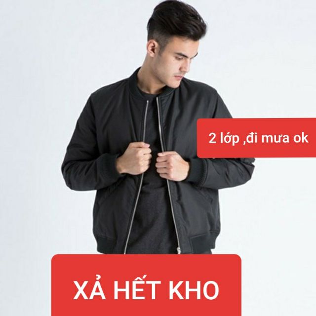 Áo khoác gió nam 2 lớp ( đi mưa nhỏ vô tư)