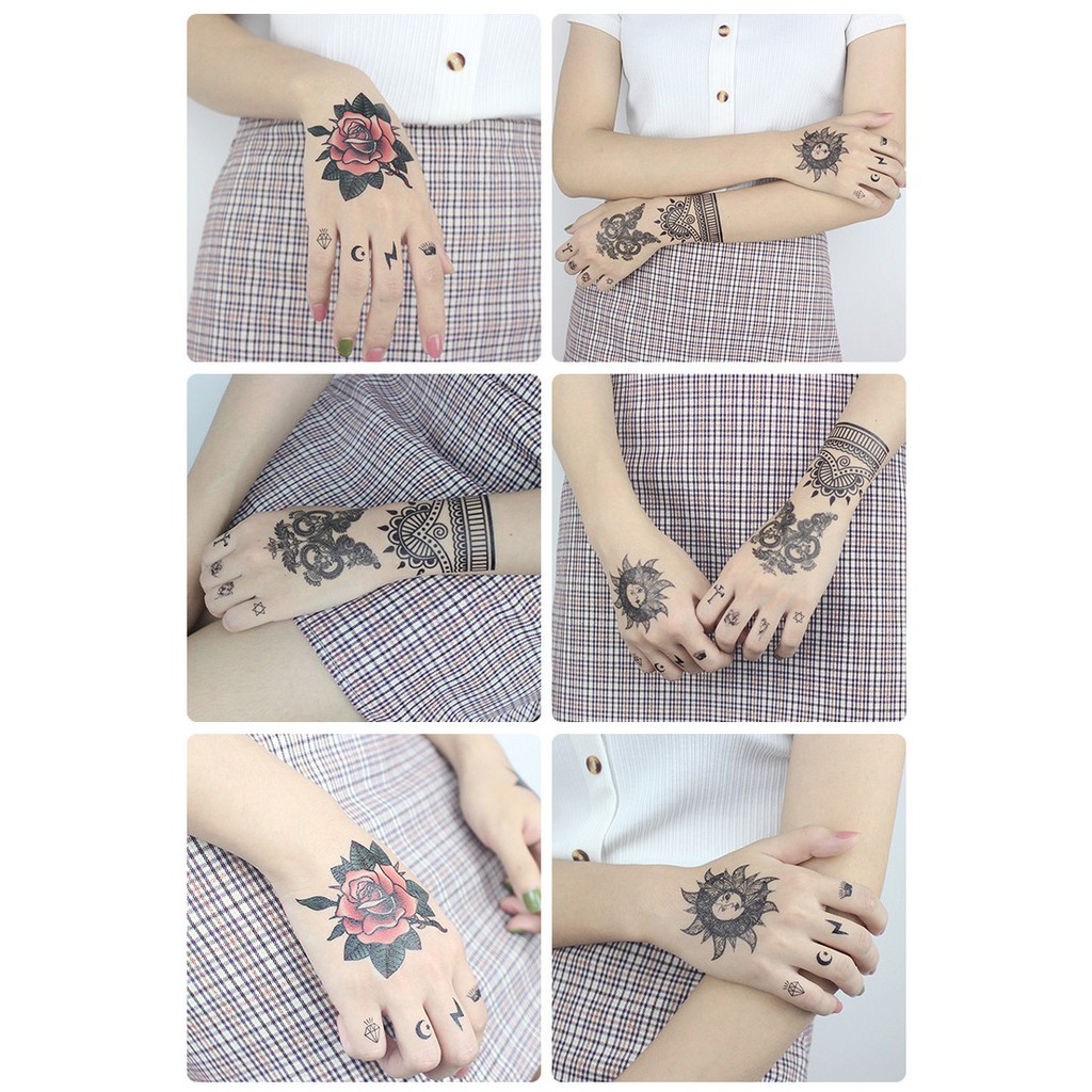 [Mã FAST10KT4 giảm 10K đơn bất kỳ] Hình Xăm Dán Mini Tattoo Phong Cách Châu Âu Old School - Hình Xăm Sang Chảnh Hàn Quốc