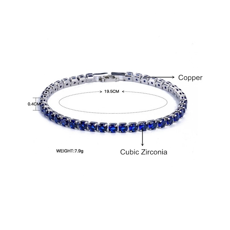 [Bán Chạy] [Vòng Tay Pha Lê zircon Sang Trọng Cho Nam Và Nữ] [Trang Sức Nam Và Nữ]