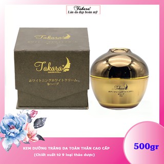Kem dưỡng trắng da toàn thân chiết xuất từ 9 loại thảo dược TAKARA - 500g