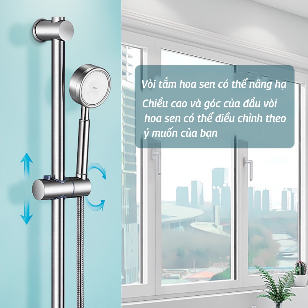 Vòi Hoa Sen Vòi Sen Tăng Áp Lực Nước Mạnh Inox Không Gỉ Cao Cấp ATILA SHOP