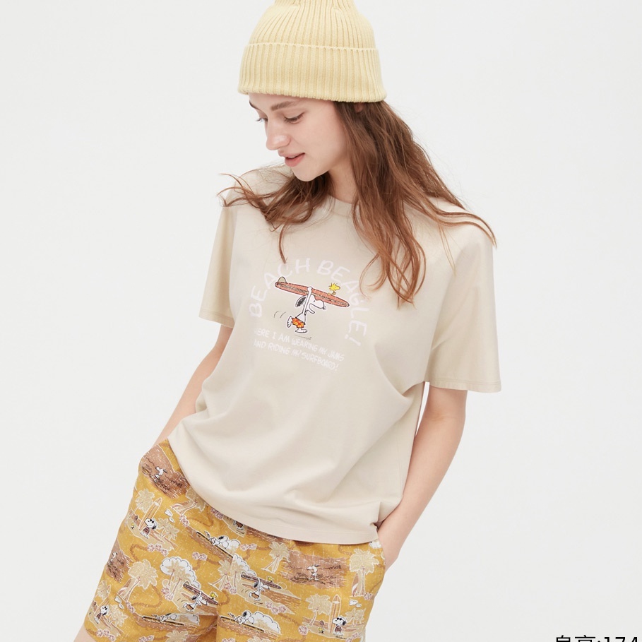 Áo Thun Nữ Tay Ngắn In Hình Chó Snoopy Dễ Thương