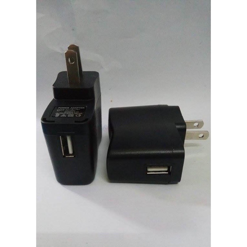 Củ sạc đen USB 5V 1A cho các dòng thiết bị điện tử