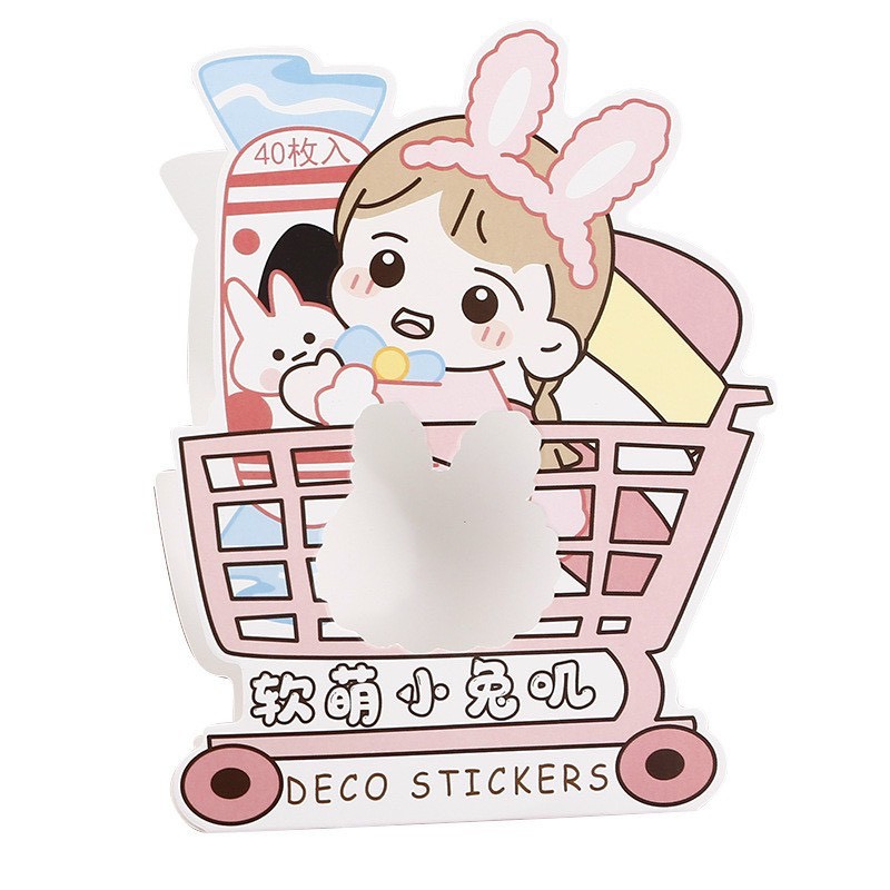 Set stickers bé thỏ Nhật mới nhất 2021 - MiuSua