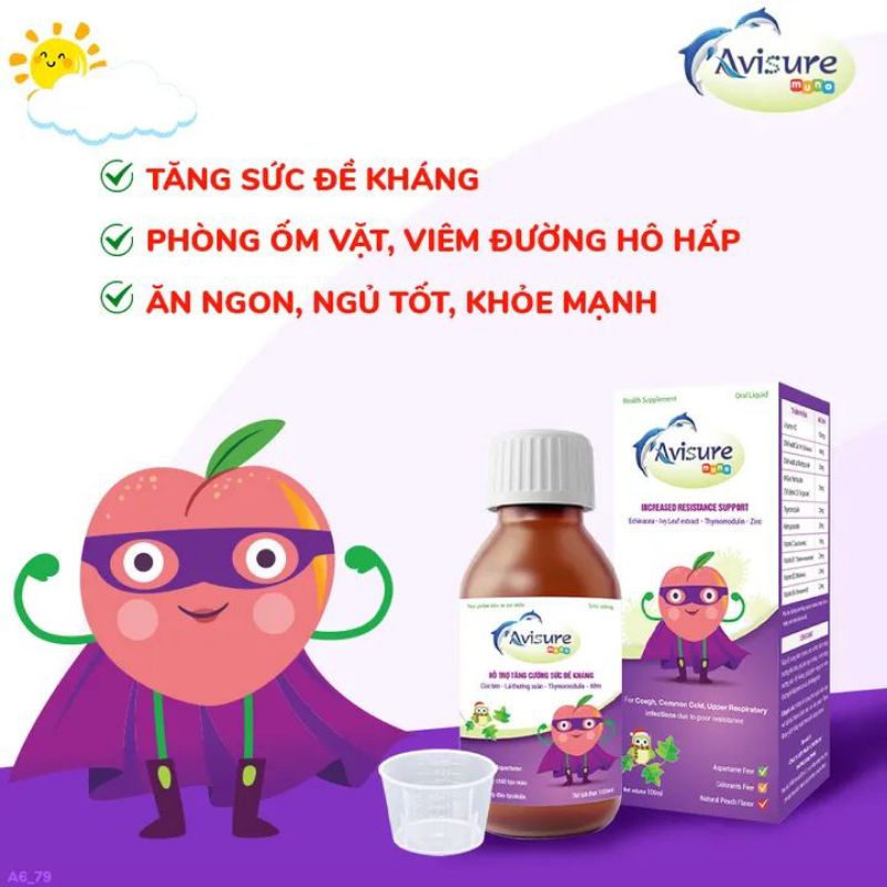 Avisure Muno - tăng sức đề kháng tự nhiên cho bé (chai 100ml)