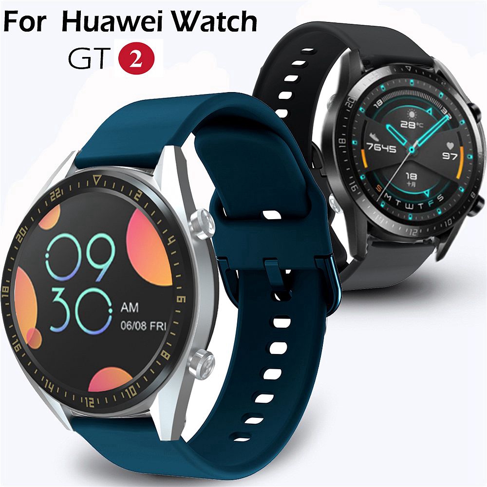Dây Đeo Silicon 22mm Cho Đồng Hồ Thông Minh Huawei Watch Gt/Gt 2