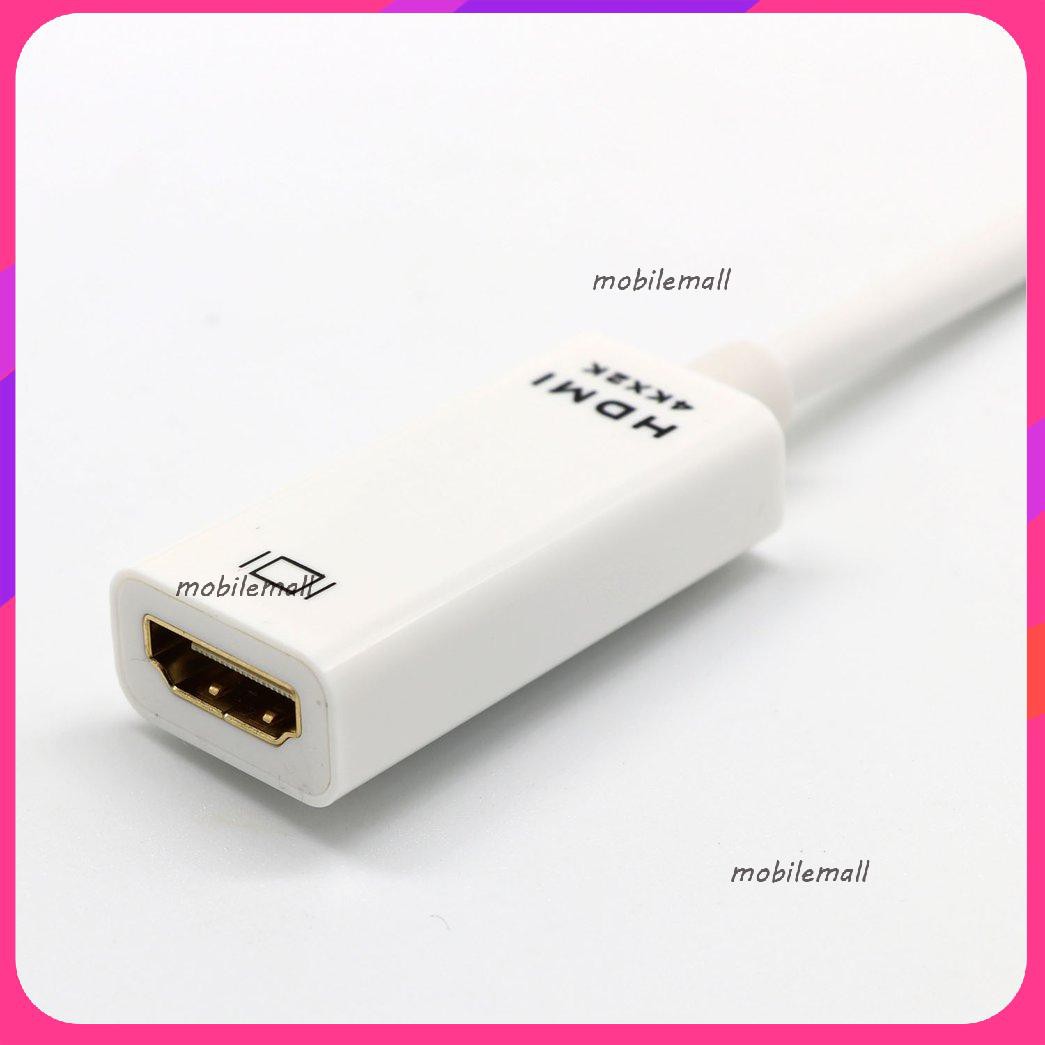 Mới4K x 2K Thunderbolt Mini Displayport v1.2 DP to HDMI Adapter For iMAC Mac