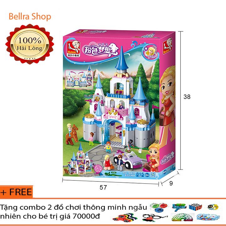 Bộ lego xếp hình lâu đài trong mơ Sluban M38-B0610 - 815 chi tiết