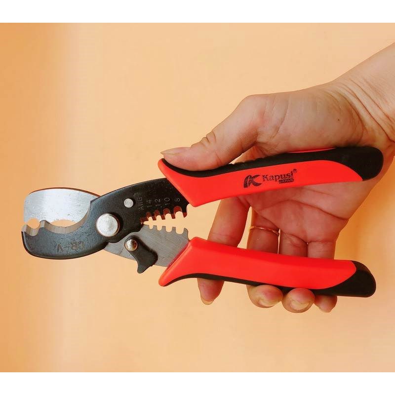 KỀM CẮT CÁP TUỐT DÂY ĐIỆN KAPUSI_K9103