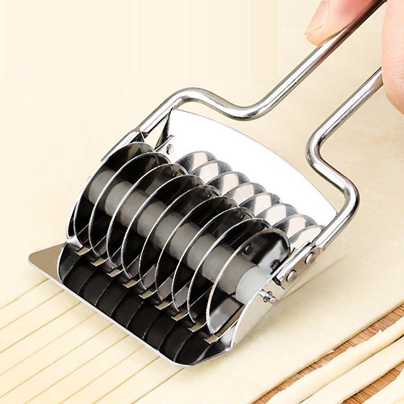 Cây lăn thái tỏi &amp; rau củ bằng thép không gỉ