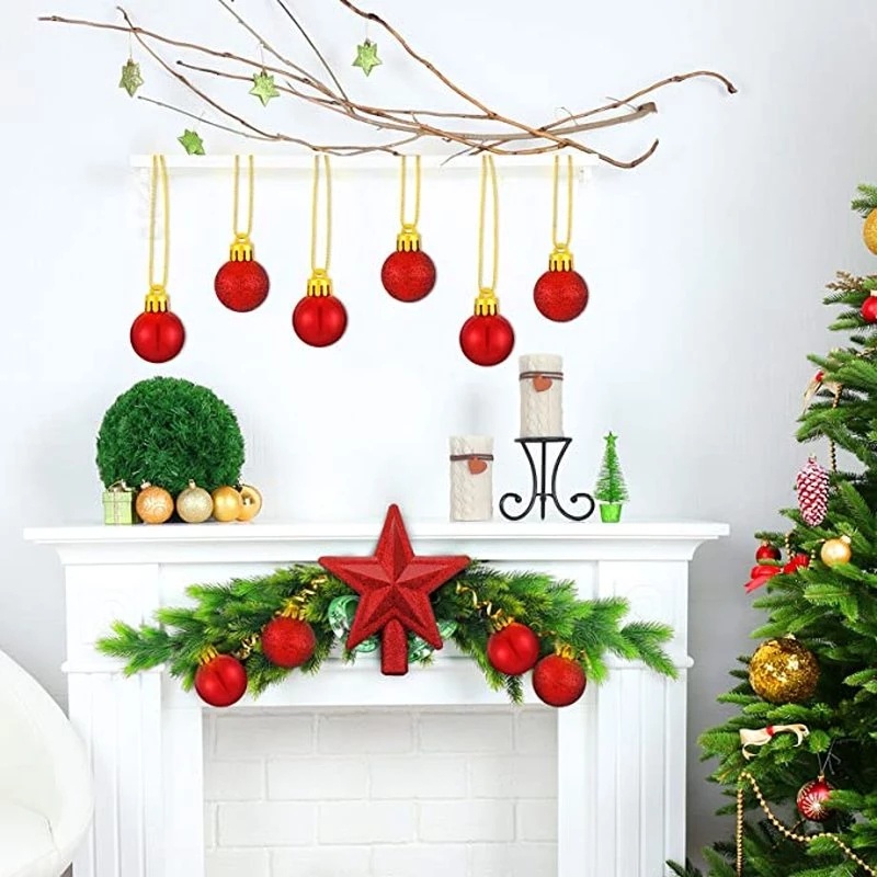 Bộ 30 quả châu treo trang trí cây thông Noel dành cho dịp lễ Giáng Sinh