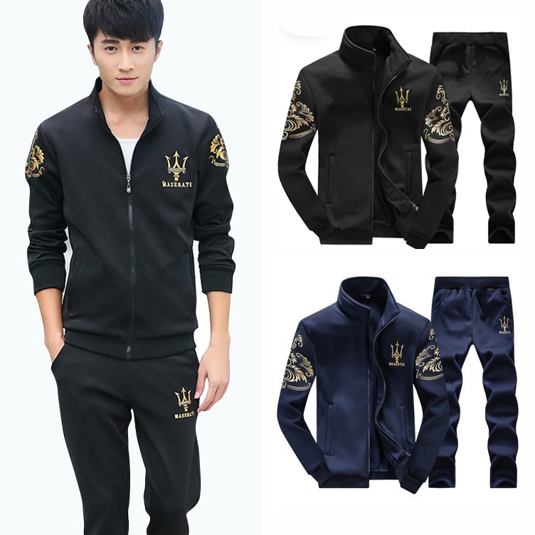 Bộ Quần Áo Nam Dài Tay Khóa Kéo Họa Tiết Đinh Ba Zenkonam MEN QA 015