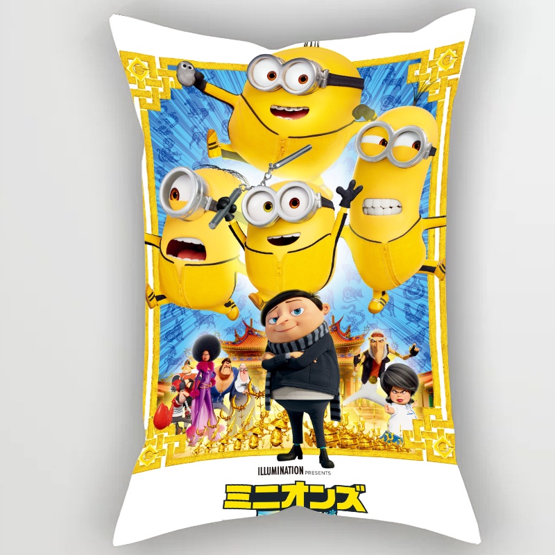 Vỏ Gối Hình Chữ Nhật Minions: The Rise of Gru 2022 Bằng Polyeste Trang Trí Nhà Cửa
