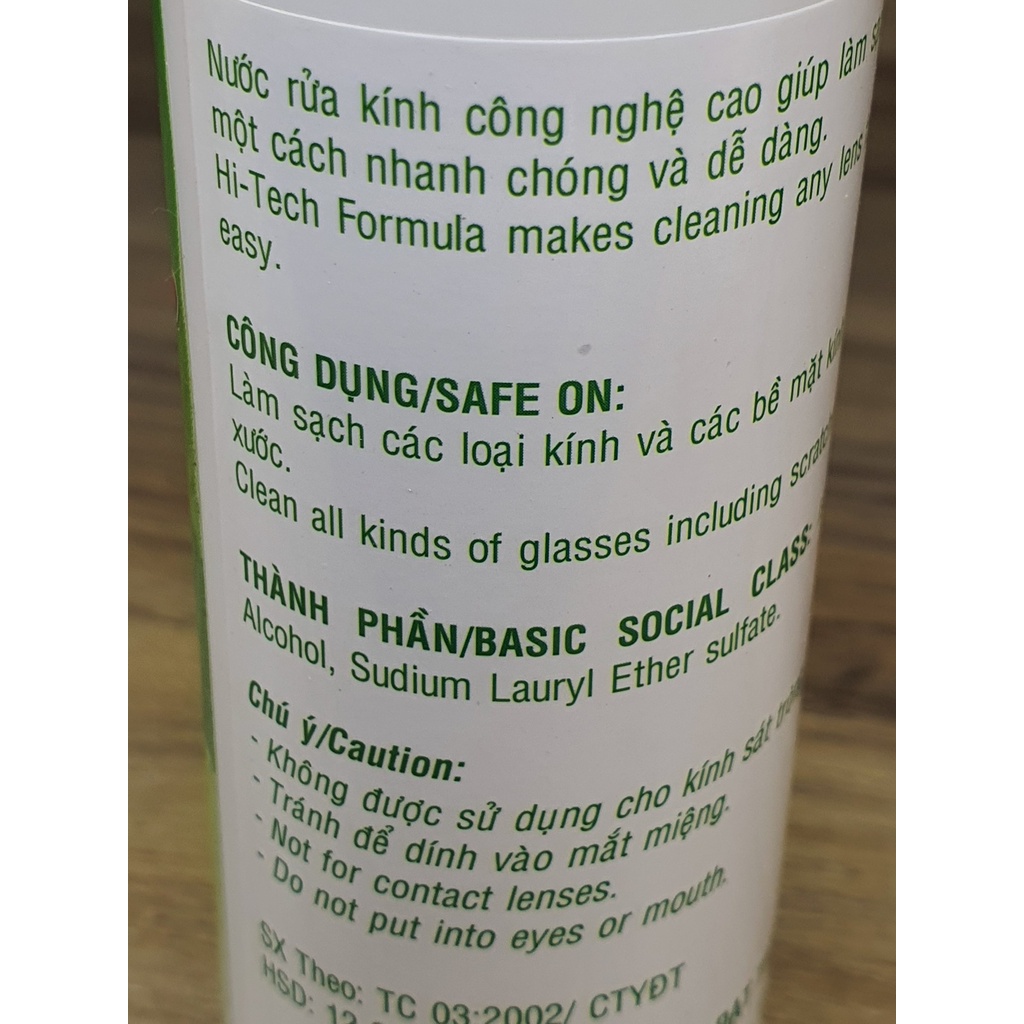 Dung dịch vệ sinh tròng kính cao cấp Glassone loại tốt mùi thơm