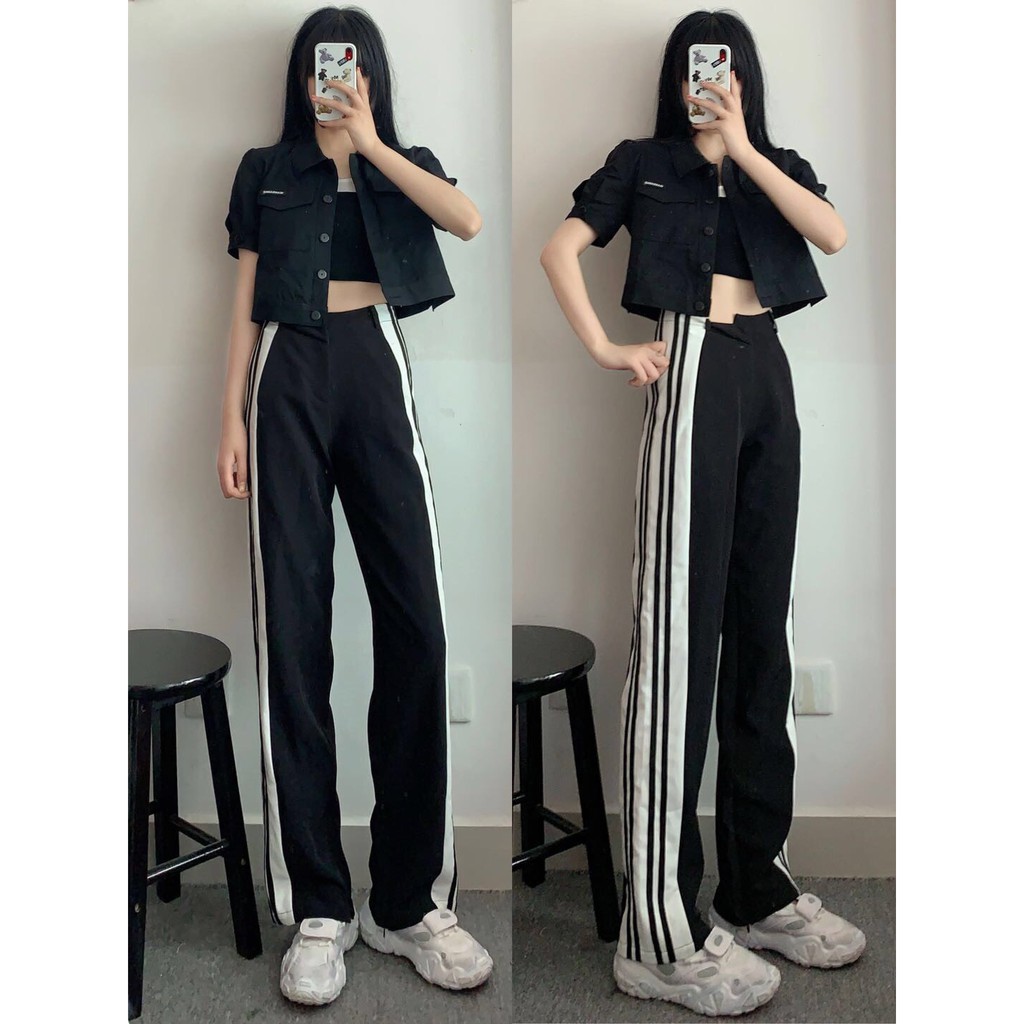 [Mã WASTMAY giảm 15% tối đa 30K đơn 150K] Quần Tây Ống Suông Dài 4 SỌC kéo khóa màu đen có size - BC100 | BigBuy360 - bigbuy360.vn