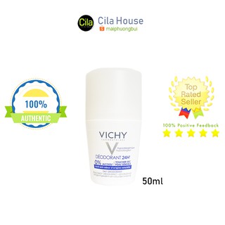 Lăn Khử Mùi Vichy Deodorant 24h Toucher SEC (Không Muối Nhôm) - Cila House
