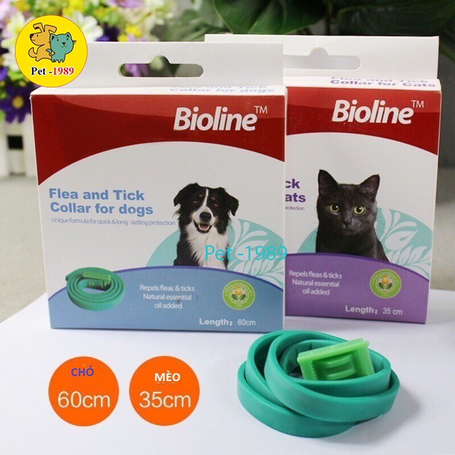  Vòng chống rận chó mèo Bioline. Pet-1989