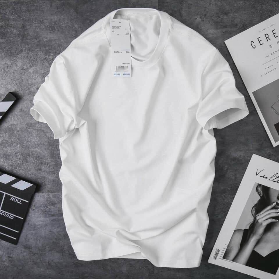 Áo thun nam,áo phông nam trơn không cổ ngắn tay chất co dãn | BigBuy360 - bigbuy360.vn