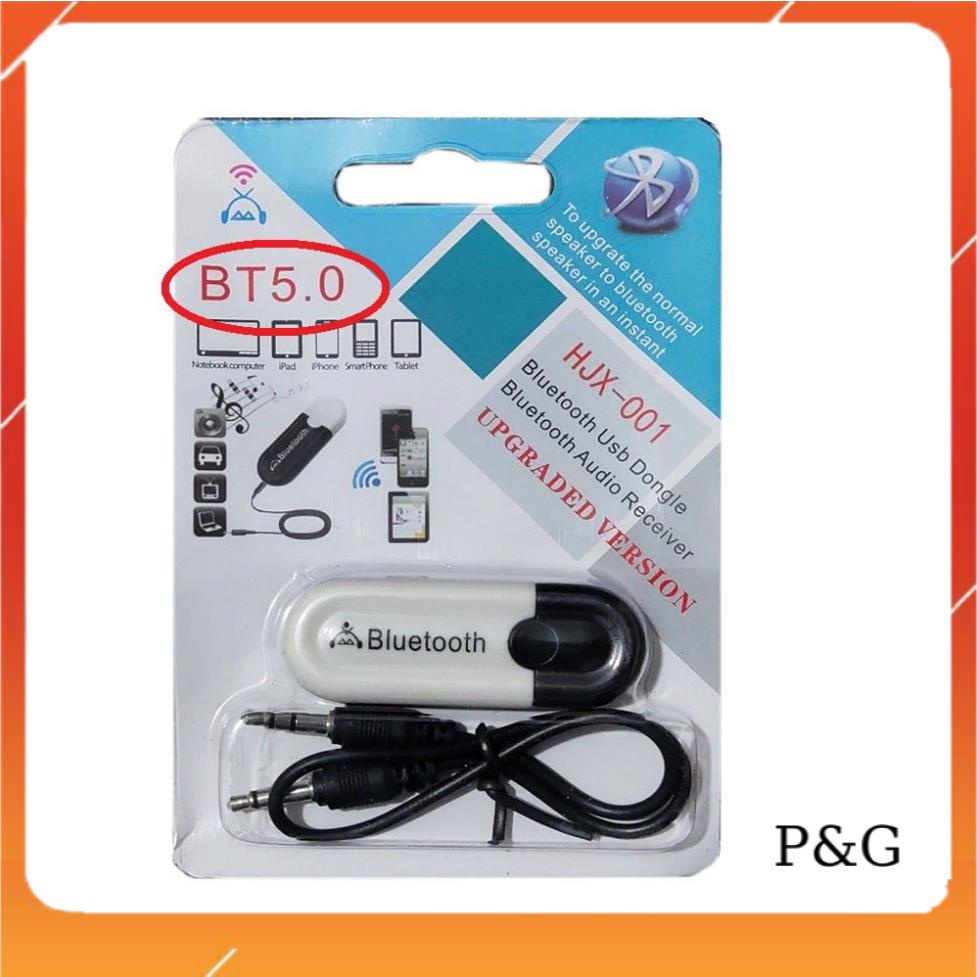 USB Bluetooth DONGLE 5.0 & 4.0 HJX 001 loại 1 không nhiễu - dùng cho loa, amply, mixer, equalizer