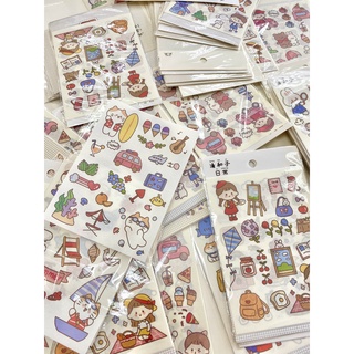 Sticker, sticker cute, trang trí bình nước, đồ dùng học tập cho các bé, laptop, vali