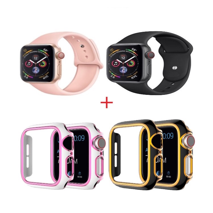 Dây Cao Su Chống Bẩn Apple Watch VS Ốp Bảo Vệ Viền Apple Watch Series 7/6/5/SE/4/3/2/1 Size 38-40-41-42-44-45