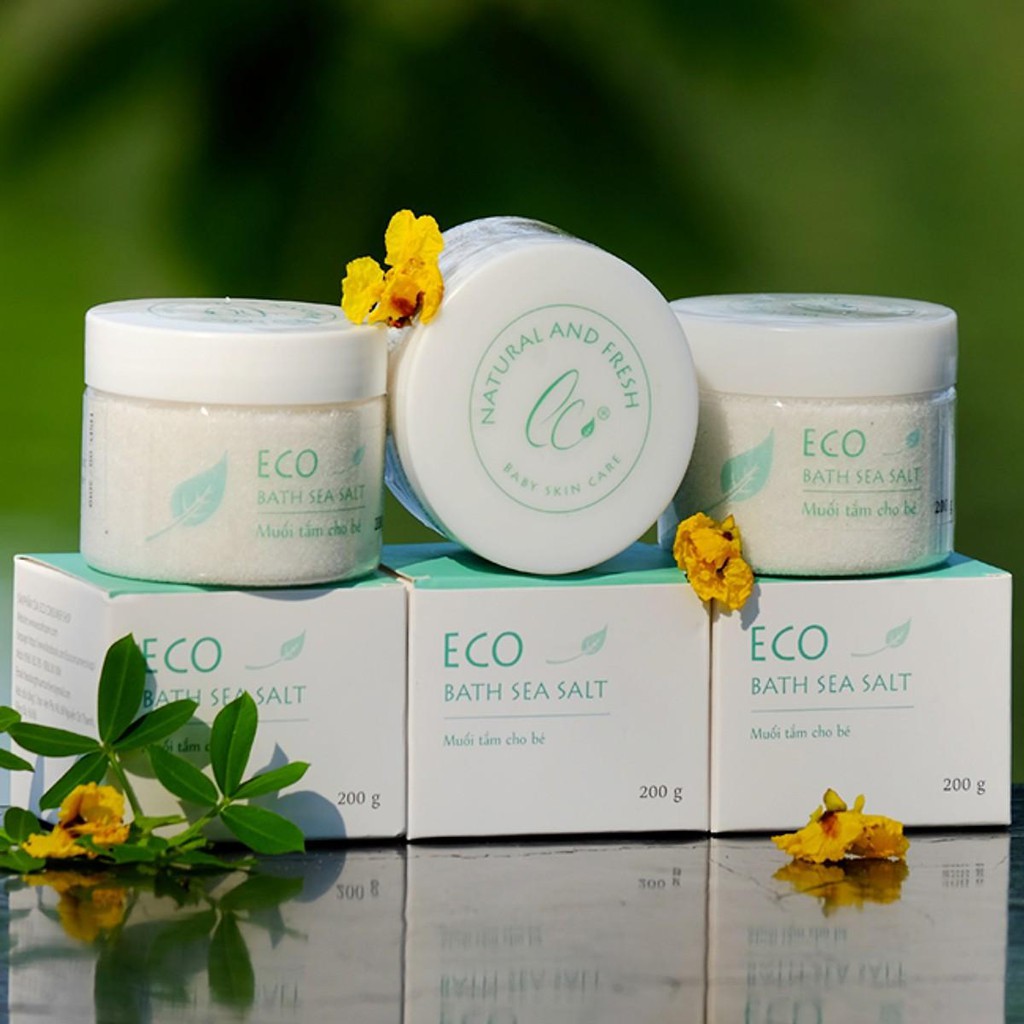 Muối Tắm Bé Thảo Dược Eco 200gr