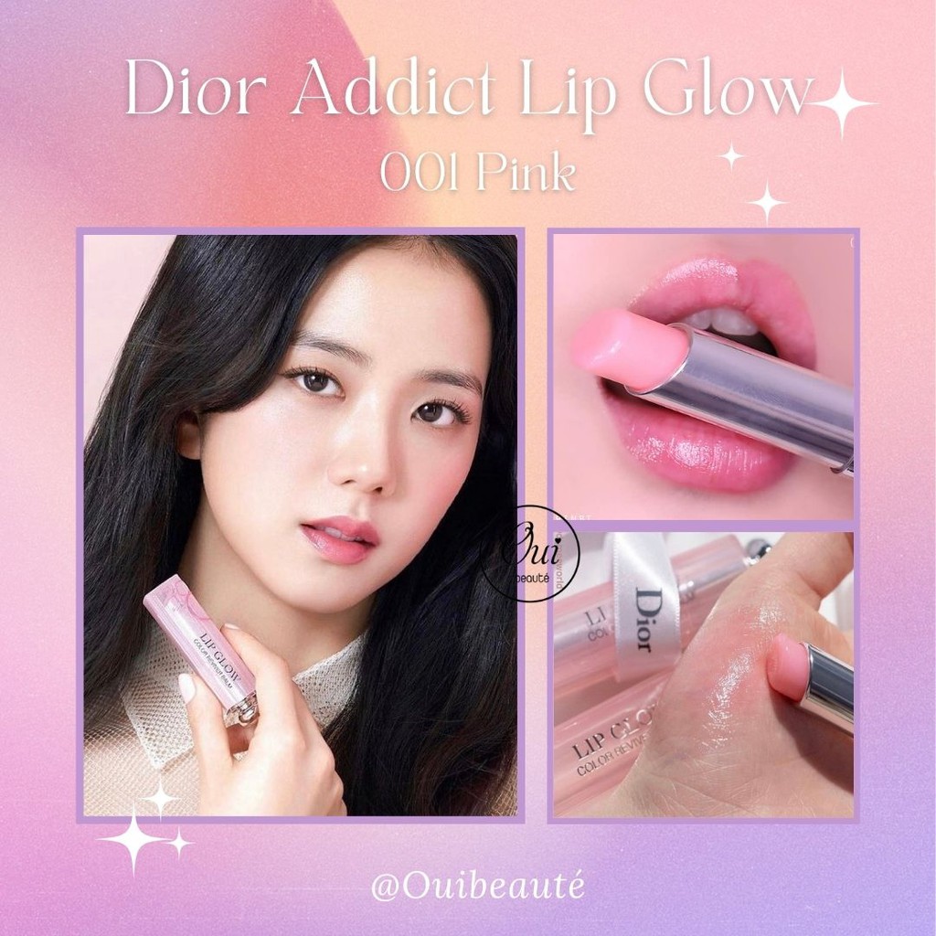 Son dưỡng Dior Addict Lip Glow 001 Pink Fullsize, son dưỡng cao cấp có màu 3,5g Ouibeaute