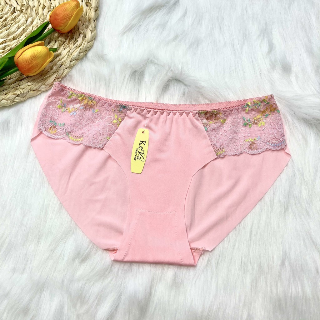 Quần Lót Viền Ren Hoa KV, Chất Su Mềm Mại Thoáng Mát, Cao Cấp Cho Nữ từ 40-55kg | BigBuy360 - bigbuy360.vn